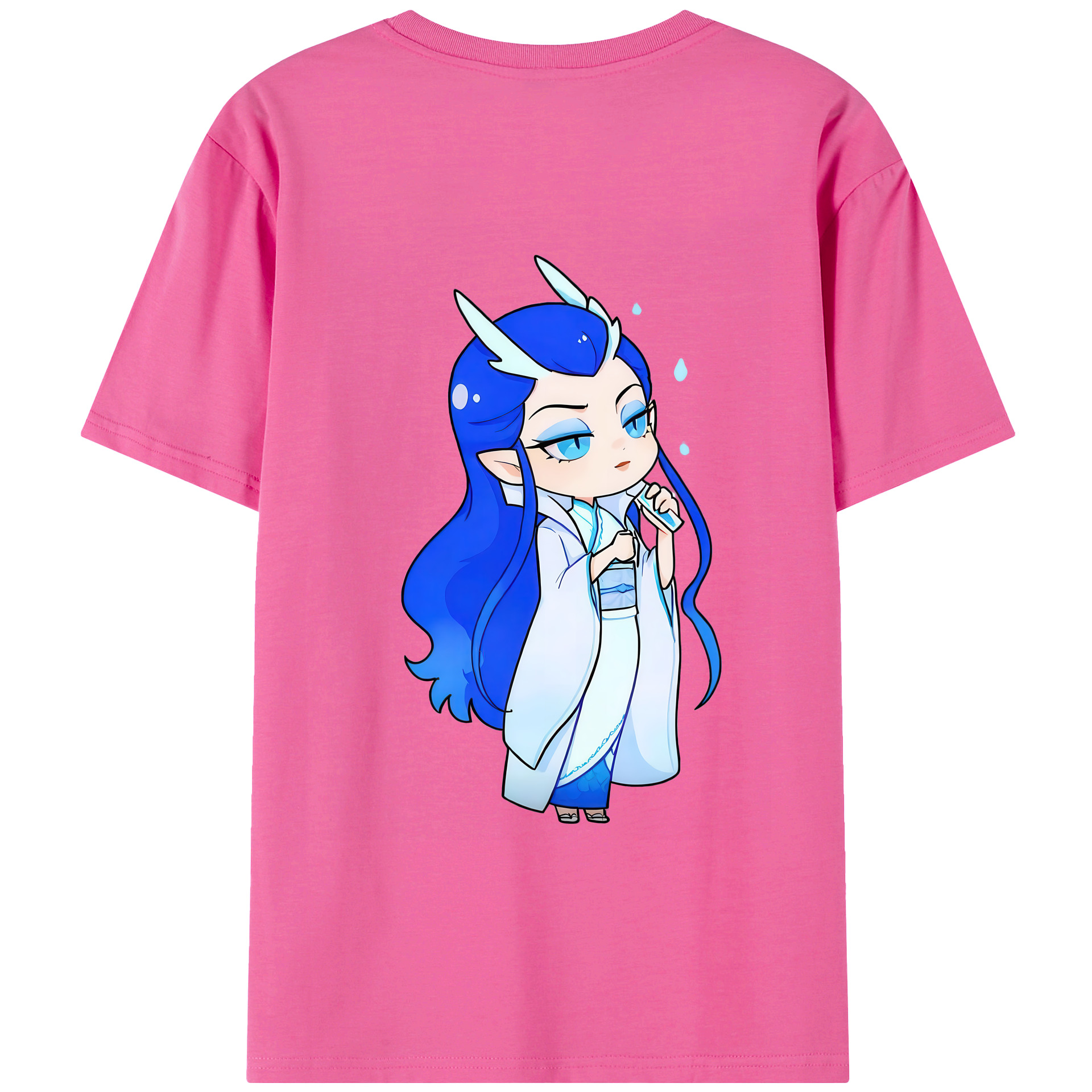 （画像用） Ne Zha 2 ナタ 魔童の大暴れ レディース半袖Tシャツ(バックプリント)